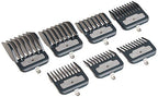 Buy now Andis Master Series Premium Hair Clipper Attachment Comb Set, Clipper Guards Cutting Guides with Metal Clip, Black, 7 Count at indiglob india