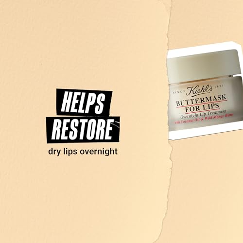 Buy now Kiehl's Buttermask For Lips, Hydrating Overnight Lip Mask, Nourishes & Restores Dry Lips, Intense Hydration, with Coconut Oil & Wild Mango Butter, Paraben-free, Fragrance-free - 0.35 fl oz at indiglob india