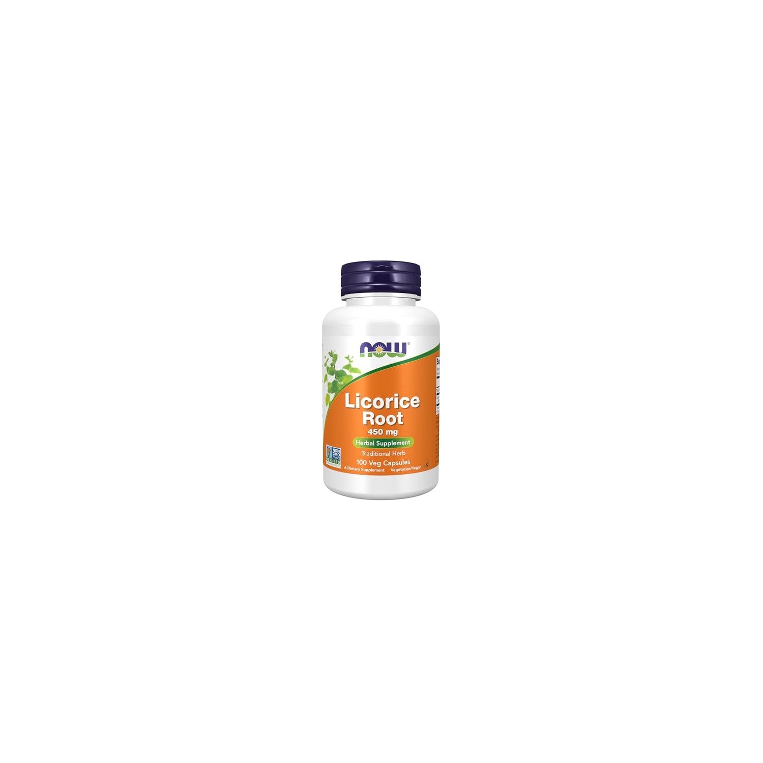 Buy now NOW Supplements, Licorice Root (Glycyrrhiza glabra) 450 mg, Herbal Supplement, 100 Veg Capsules at indiglob india
