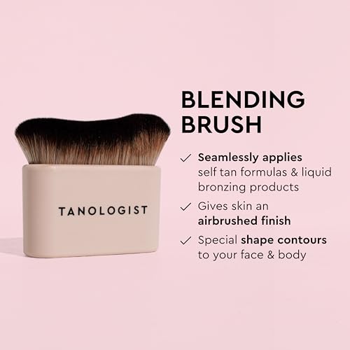 Buy now Tanologist Blending Brush, For Tanning Mousse, Water & Gradual Tanning Lotion, Streak-Free Self-Tanner Application, Contour & Define Face & Body, Vegan & Cruelty-Free Body Brush, 1 Count at indiglob india