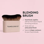 Buy now Tanologist Blending Brush, For Tanning Mousse, Water & Gradual Tanning Lotion, Streak-Free Self-Tanner Application, Contour & Define Face & Body, Vegan & Cruelty-Free Body Brush, 1 Count at indiglob india