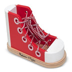 Buy now Melissa & Doug Deluxe Wood Lacing Sneaker - Learn to Tie a Shoe Educational Toy at indiglob india