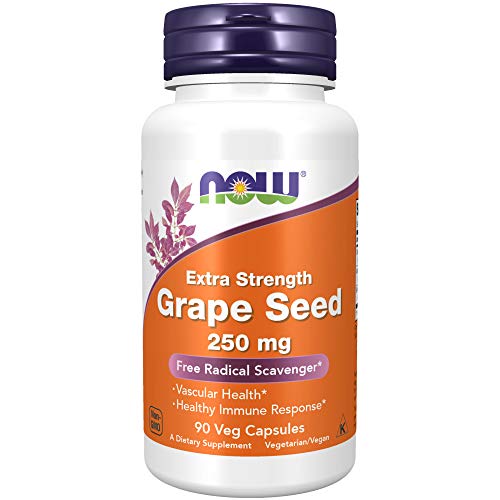 Buy now NOW Foods Grape Seed Extract 250mg, 90 Vcaps - (Pack of 2) at indiglob india
