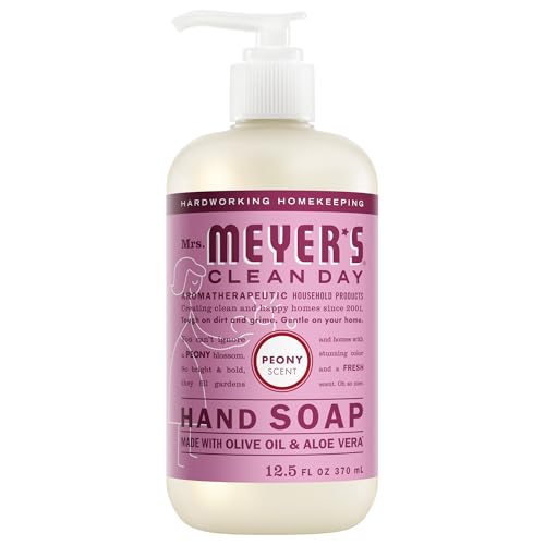 Buy now MRS. MEYER'S CLEAN DAY Hand Soap, Made with Essential Oils, Peony, 12.5 fl. oz at indiglob india