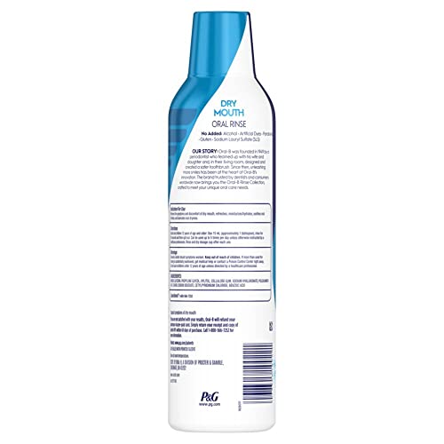 Buy now Oral-B Dry Mouth Oral Rinse Mouthwash, Moisturizing Mint, 16 Fl Oz at indiglob india