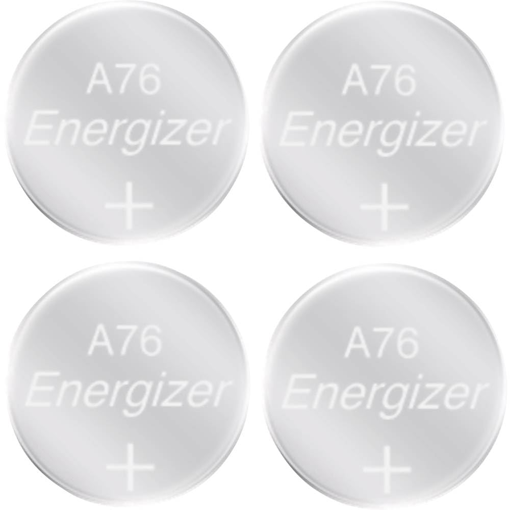 Energizer LR44/A76 Alkaline Batteries, 1.5V, Pack of 4