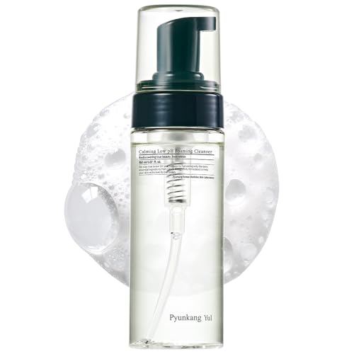 Buy now Pyunkang Yul PKY Calming Low pH Foaming Cleanser | Daily Face Wash & Makeup Remover with Tea Tree, Centella Asiatica, 5 Hyaluronic Acids that Removes Dead Skin Cells, Hydrates Skin - 150ml 5.07 Fl.Oz. at indiglob india