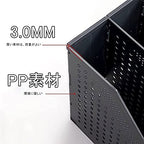 Buy now deli Magazine File Holder, Collapsible Desk File Organizer for Office Organization and Storage with 3 Vertical Compartments at indiglob india