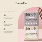 Buy now Kitsch Rice Water Shampoo & Conditioner Set â€“ Solid Shampoo & Conditioner Bar with Protein for Hair Growth, Strengthening Hair & Damage Repair â€“ Paraben, Sulfate & Silicone Free â€“ 2 Pack at indiglob india