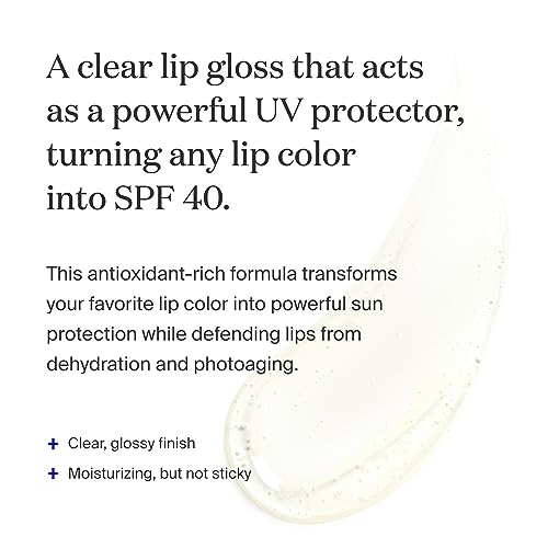 Buy now Supergoop! Lipscreen Shine SPF 40, 0.34 fl oz - Water-Resistant Clear Lip Gloss - Broad Spectrum SPF Lip Balm with Grape Seed Extract, Sunflower Seed Oil & Kelp Extract - Non-Sticky Formula at indiglob india