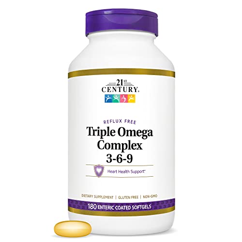 Buy now 21st Century Triple Omega Complex 3 6 9 Enteric Coated Softgels, 180 Count Bottle (22875) at indiglob india