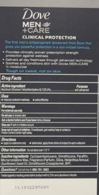 Buy now Dove Men+Care Deodorant, 96H Clinical Protection Antiperspirant, Clean Comfort 4-Pack â€“ Prescription Strength Wetness Protection with Â¼ Moisturizers, 1.7 Oz Ea at indiglob india