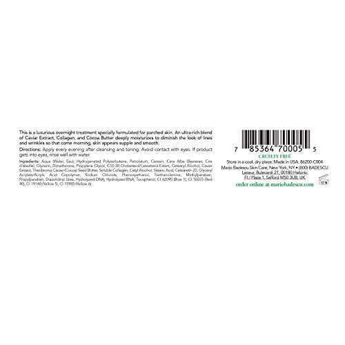 Buy now Mario Badescu Caviar Night Cream for Women Anti Aging Ultra-Rich Face Cream Formulated with Revitalizing Caviar Extract & Smoothing Elastin, Ideal for Dry or Sensitive Skin, 1 Oz at indiglob india