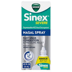 Buy now Vicks Sinex SEVERE, Nasal Spray, Original Sinus Decongestant for Fast Relief of Cold & Allergy Congestion, Sinus Pressure Relief, 0.5 Fl. Oz (Pack of 4) at indiglob india
