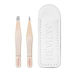Buy now Revlon Designer Series Mini Tweezer Set, Hair Removal Tool Kit with Slant & Point Tips, Portable and Easy to Use, Made with Long Lasting Stainless Steel, 1 Count at indiglob india