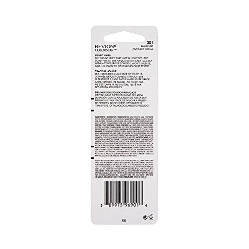 Buy now Revlon Skinny Liquid Eyeliner, ColorStay Eye Makeup, Waterproof, Smudge-proof, Longwearing with Ultra-Fine Tip, Black Out, 0.08 oz at indiglob india