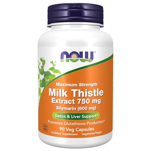 Buy now Now Foods Milk Thistle Extract 750 mg Silymarin (600 mg), Maximum Strength - 90 Veg Capsules at indiglob india
