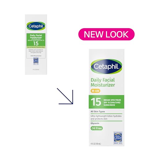 Buy now Cetaphil Daily Facial Moisturizer SPF 15, 4 Fl Oz, Gentle Facial Moisturizer for Dry to Normal Skin Types, No Added Fragrance, Pack of 2, (Packaging May Vary) at indiglob india