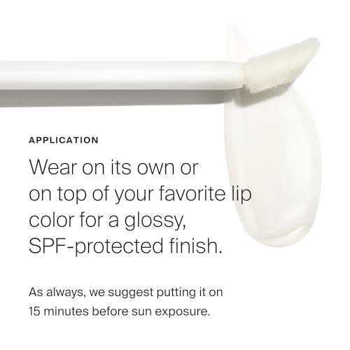 Buy now Supergoop! Lipscreen Shine SPF 40, 0.34 fl oz - Water-Resistant Clear Lip Gloss - Broad Spectrum SPF Lip Balm with Grape Seed Extract, Sunflower Seed Oil & Kelp Extract - Non-Sticky Formula at indiglob india