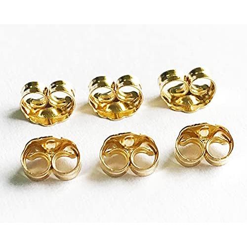 Buy now COOLJOY 14K Gold Earring Backs Ear Locking 6 Piece for Stud Ear Rings 3 Pairs at indiglob india