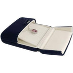 Buy now Premium Double Function Navy Luxurious Blue Velvet Pendant Earrings Necklace Gift Box Double Layer Fine Material Modern Elegant (Jewelry is not included) at indiglob india