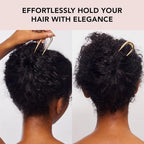 Buy now Kitsch French Hair Pins for Women â€“ Elegant & Durable Metal Hair Fork for Updos, Chignon, Bun & Twist Hairstyles, Secure Hold All Day, Comfortable Fit | Ideal Gifts for Women- Gold, 1pc at indiglob india