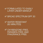 Buy now Neutrogena Purescreen+ Tinted Sunscreen for Face with SPF 30, Broad Spectrum Mineral Sunscreen with Zinc Oxide and Vitamin E, Water Resistant, Fragrance Free, Medium Deep, 1.1 fl oz at indiglob india