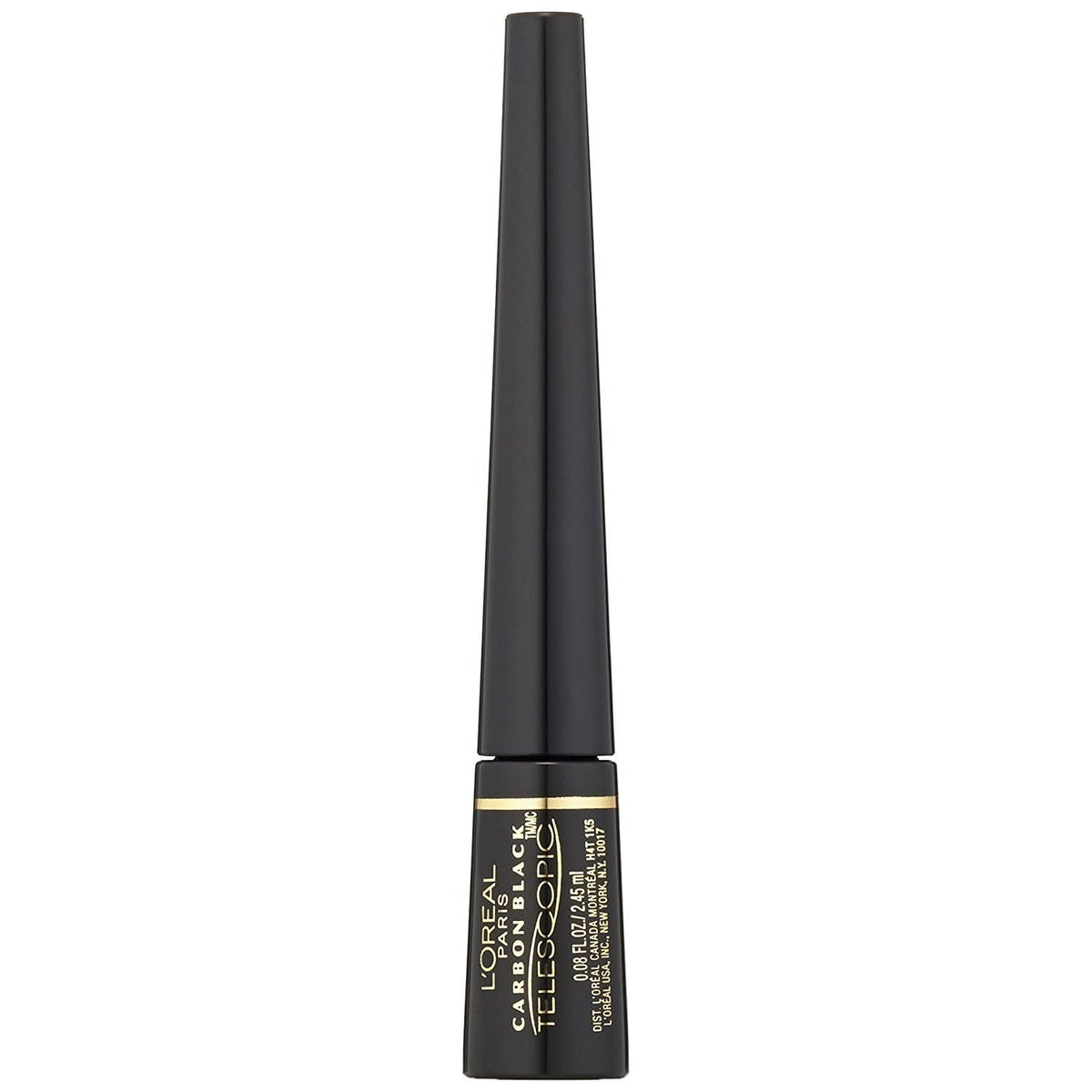 L'Oreal Paris Telescopic Precision Liquid Eyeliner, Carbon Black, 0.08 Oz