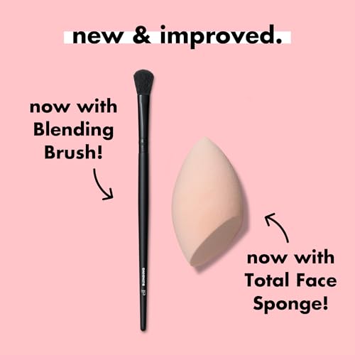 Buy now e.l.f. Full Face & Eye Makeup Brush Set with Travel Case, 11 Face & Eye Brushes For Creating A Full Face Makeup Look, Vegan & Cruelty-Free at indiglob india
