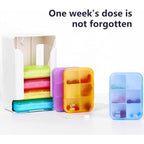 Buy now 7 Piece Set Pill Organizer 6 Times a Day, Weekly Daily Travel Medicine Organizer Portable 7 Day 42 Compartments Pill Box with Moisture-Proof Pill Case Travel Pill Container for Vitamins,Supplements at indiglob india