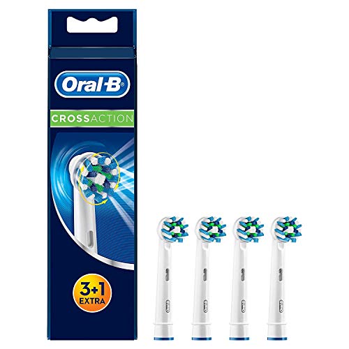 Buy now Oral B Cross Action Replacement Electric Toothbrush Heads x4 at indiglob india