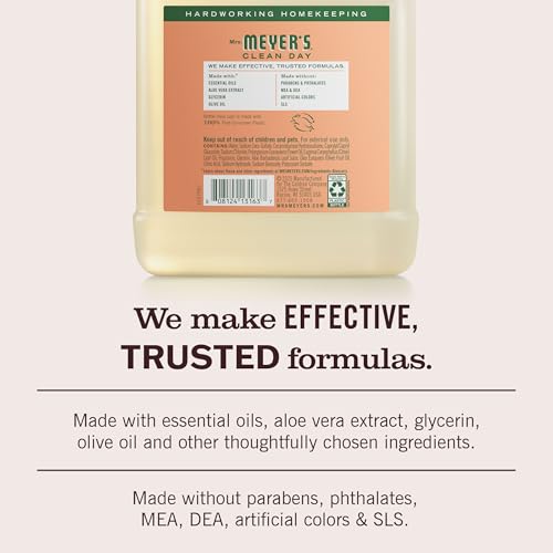 Buy now MRS. MEYER'S CLEAN DAY Hand Soap Refill, Made with Essential Oils, Geranium, 33 fl. oz at indiglob india