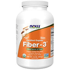 Buy now NOW Supplements, Fiber-3, Certified Organic, Non-GMO Project Verified, Psyllium Free, with Organic Golden Flax Meal, Acacia & Inulin, 16-Ounce at indiglob india