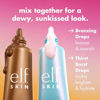 Buy now e.l.f. SKIN The Hottest Drops Duo, Holy Hydration! Thirst Burst & Bronzing Skincare Set, For A Dewy, Sun-Kissed Look, Vegan & Cruelty-Free at indiglob india