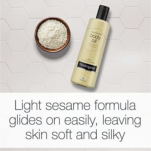 Buy now Neutrogena Body Oil Light Sesame Formula, Twin Pack of 16 fl oz, Radiant Glow Moisturizer for Dry Skin, Bath & Shower Oil For Smooth and Hydrated Skin at indiglob india