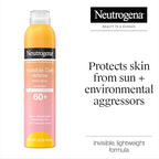 Buy now Neutrogena Invisible Daily Defense Body Sunscreen Spray, Broad Spectrum SPF 60+, Oxybenzone-Free & Water-Resistant, Sun & Environmental Aggressor Protection, Antioxidant Complex, 5.0 oz at indiglob india