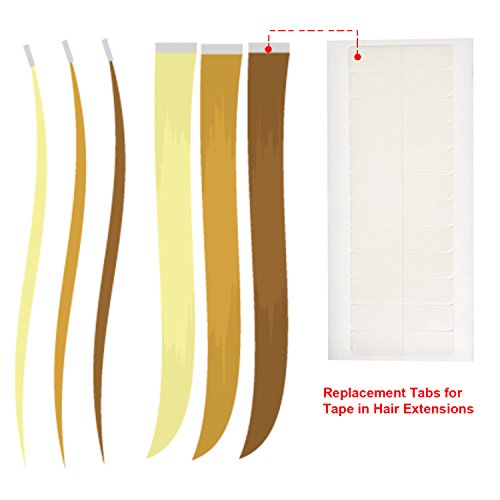 Buy now TecUnite 180 Pcs White Hair Extension Tape Tabs Bulk Double Sided Strong Adhesive Hair Tape in Extension Replacement Wig Strip Waterproof Beauty Tool for Cosplay Party Lace Wigs Toupee Hairpiece at indiglob india