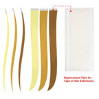 Buy now TecUnite 180 Pcs White Hair Extension Tape Tabs Bulk Double Sided Strong Adhesive Hair Tape in Extension Replacement Wig Strip Waterproof Beauty Tool for Cosplay Party Lace Wigs Toupee Hairpiece at indiglob india