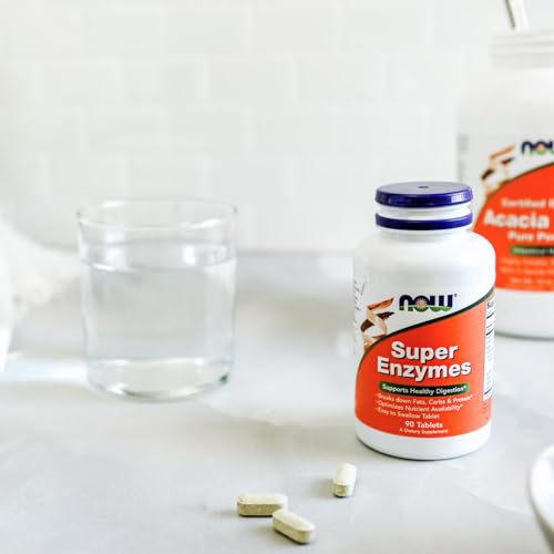 Buy now NOW Foods Supplements, Super Enzymes, Formulated with Bromelain, Ox Bile, Pancreatin and Papain, Super Enzymes, 90 Tablets at indiglob india