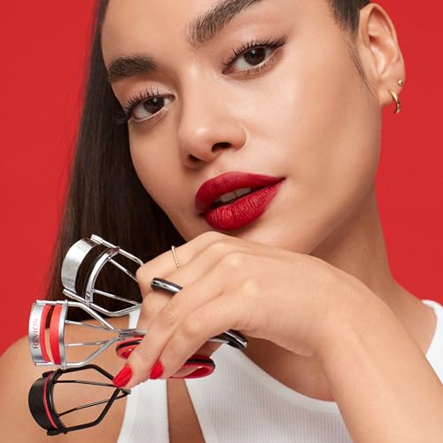 Buy now Revlon Triple-Stepped Lash Curler, Eyelash Lift For a Super-Curled Look in One Squeeze, 3-Tiered Pads for Gentle, Tug-Free Curling, 1 Count at indiglob india