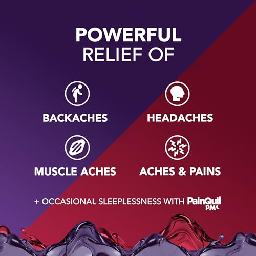 Buy now Vicks PainQuil & PainQuil PM Pain Relief Liquid, 1000mg Acetaminophen, 2x12 oz at indiglob india