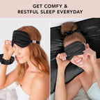 Buy now Kitsch Weighted Satin Sleep Mask - Weighted Eye Masks for Sleep and Travel - Lavender Sleeping Mask for Women and Men - Light Blocking, Adjustable Strap, Ultra-Soft (4.1oz/116g) at indiglob india