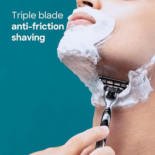 Buy now MACH 3 - Handle w/1 Cartridge & Turbo REFILLABLE Razor at indiglob india