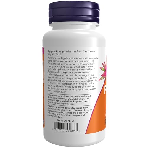 Buy now NOW Foods Supplements, Pantethine (Coenzyme A Precursor) 300 mg, Cardiovascular Health*, 60 Softgels at indiglob india