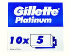 Buy now Gillette Double Edge Platinum Safety Razor Blades for Men, Pack of 50 Stainless Steel Refill Blades at indiglob india