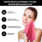 Buy now SINLAND Microfiber Facial Cloths Fast Drying Washcloth 12inch x 12inch Dark Pink 10 pack at indiglob india