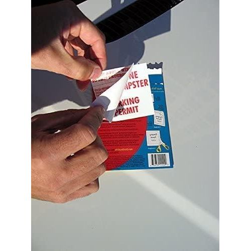Buy now STICKER SHIELD - Windshield Sticker Applicator for Easy Application, Removal and Re-Application from Car to Car - 4 inch x 6 inch Sheets (2 Packs (4 Sheets Total)) at indiglob india