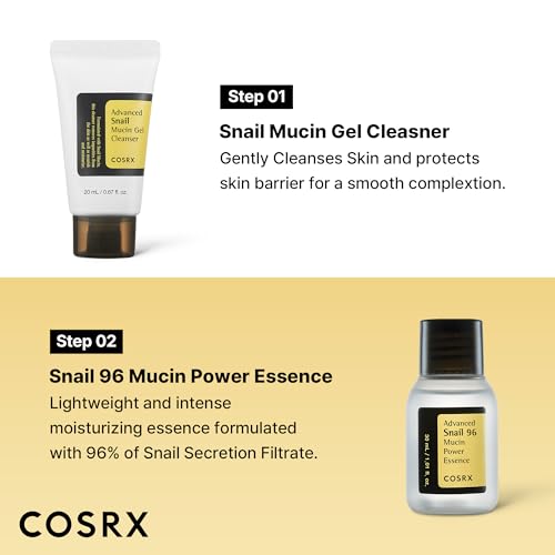 Buy now COSRX All About Snail Mucin Korean Skin Care Set, Mini Travel Essentials, Travel Size Gift Set with Snail Mucin Face Wash, Serum, Moisturizer & Eye Cream, Rejuvenating Kit at indiglob india