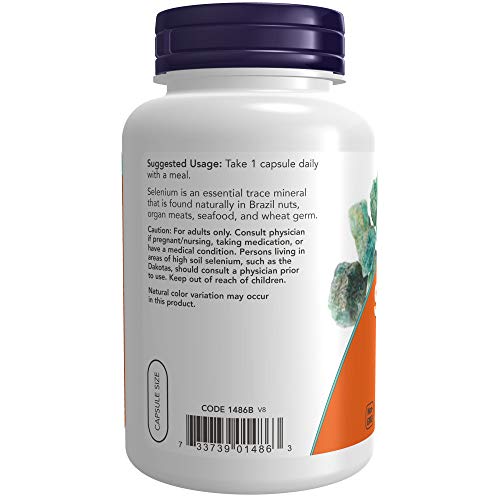 Buy now NOW Foods Selenium 200 mcg VCaps, 180 ct (180) at indiglob india