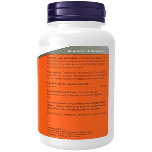 Buy now Now Foods L-Tyrosine 500 mg - 120 Capsules at indiglob india